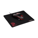 MOUSE + PAD GAMER THERMALTAKE USB TALON X RGB OPTICO 3200DPI MO-CPC-WDOOBK-01