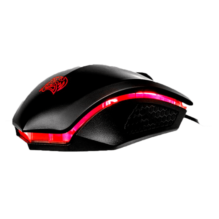 MOUSE + PAD GAMER THERMALTAKE USB TALON X RGB OPTICO 3200DPI MO-CPC-WDOOBK-01 - Imagen 2