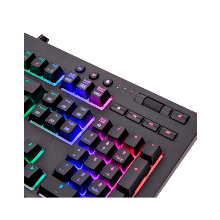 TECLADO GAMER USB PREMIUM X1 RGB MECANICO THERMAL KB-TPX-BLBRUS-01 NE - Imagen 2