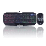 TECLADO CON MOUSE HP GK1100 ESPAÑOL/ MULTIMEDIA NEGRO USB GAMER - Imagen 2
