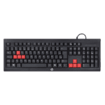TECLADO CON MOUSE HP KM100 HP PORTUGUÉS NEGRO USB GAMER - Imagen 2