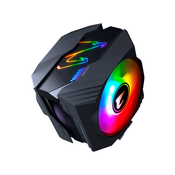 COOLER P/CPU AORUS ATC800 2 VENTILADORES RGB FUSION 2.0 - Imagen 2