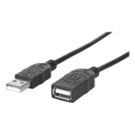 CABLE EXTENSOR USB 2.0 MACHO/HEMBRA  1.8MTS