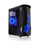 GABINETE AGILER AGI-C010 GAMING NEGRO/LUZ AZUL