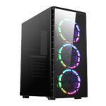GABINETE AGILER AGI-C012 GAMING NEGRO/VENT. RGB