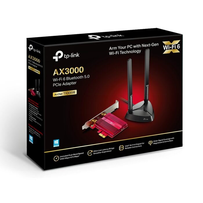 ADAPTADOR TP-LINK W NE PCIe TX3000E WI-FI6 + BLUETOOTH 5.2 - Imagen 2