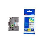 CINTA BROTHER TZESE4 NEGRO-BLANCO 18MMX8M