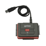 ADAPTADOR USB-A/SATA/IDE MANHATTAN 1.5 GBPS/48 BIT NEGRO