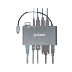 HUB USB-C 3.2 MANHATTAN 7 EN 1 VGA/SD/RJ45 GRIS - Imagen 5