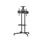 SOPORTE P/TV MANHATTAN 461238 37" A 70" 50KG C/RUEDA INC/RETRAC NEGRO