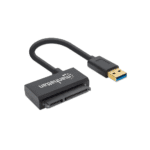 ADAPTADOR USB-A/ SATA 2,5" MANHATTAN 5GBPS/48BIT NEGRO