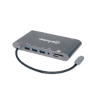 HUB USB-C 3.2 MANHATTAN 7 EN 1 VGA/SD/RJ45 GRIS