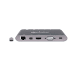 HUB USB-C 3.2 MANHATTAN 7 EN 1 VGA/SD/RJ45 GRIS - Imagen 4