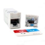 CONECTOR ZMAX HIDRIDO RJ45 CAT6A BLINDADO BLANCO